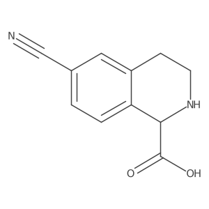 6-Cyano-1,2,3,4-tetrahydroisoquinoline-1-carboxylic acid Structure