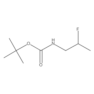 tert-butyl N-(2-fluoropropyl)carbamate结构式