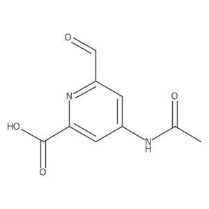 4-(Acetylamino)-6-formylpyridine-2-carboxylic acid Structure