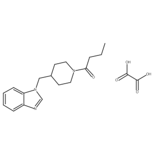 1-(4-((1H-benzo[d]imidazol-1-yl)methyl)piperidin-1-yl)butan-1-one oxalate Structure