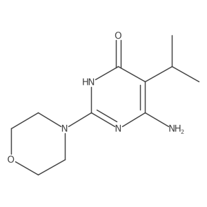 6-Amino-2-(morpholin-4-yl)-5-(propan-2-yl)-3,4-dihydropyrimidin-4-one结构式