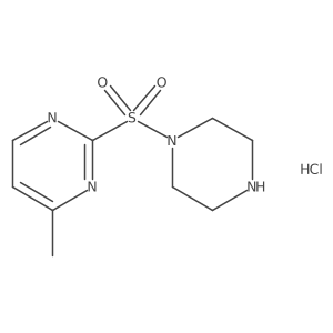 4-Methyl-2-(piperazin-1-ylsulfonyl)pyrimidine hydrochloride Structure