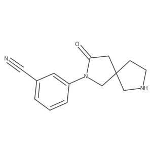 3-(3-Oxo-2,7-diazaspiro[4.4]nonan-2-yl)benzonitrile结构式