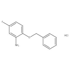 2-(Benzyloxy)-5-fluoroaniline hydrochloride结构式