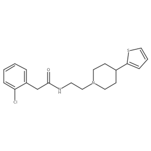 2-(2-chlorophenyl)-N-(2-(4-(thiophen-2-yl)piperidin-1-yl)ethyl)acetamide Structure