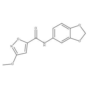 N-(benzo[d][1,3]dioxol-5-yl)-3-methoxyisoxazole-5-carboxamide Structure