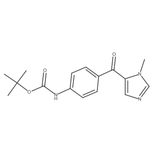 tert-butyl N-[4-(3-methylimidazole-4-carbonyl)phenyl]carbamate Structure