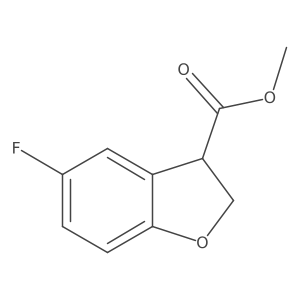Methyl 5-fluoro-2,3-dihydro-1-benzofuran-3-carboxylate Structure