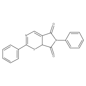 Pyrrolo[3,4-e]-1,3-thiazine-5,7(6H,7aH)-dione, 2,6-diphenyl-, (R)- Structure