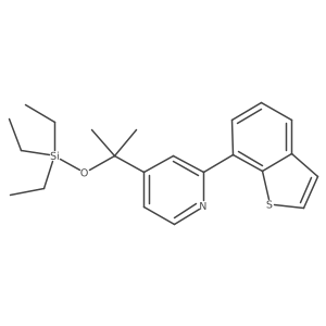 2-Benzo[b]thien-7-yl-4-[1-methyl-1-[(triethylsilyl)oxy]ethyl]pyridine结构式