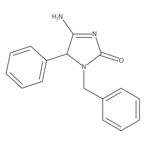 2H-Imidazol-2-one, 4-amino-1,5-dihydro-5-phenyl-1-(phenylmethyl)- Structure