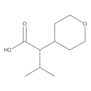 3-Methyl-2-(oxan-4-yl)butanoic acid Structure