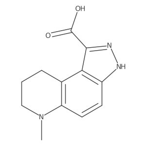 6-Methyl-6,7,8,9-tetrahydro-3H-pyrazolo[4,3-f]quinoline-1-carboxylic acid Structure
