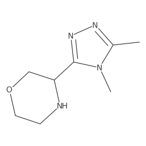 3-(dimethyl-4H-1,2,4-triazol-3-yl)morpholine Structure