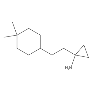 1-[2-(4,4-Dimethylcyclohexyl)ethyl]cyclopropan-1-amine Structure