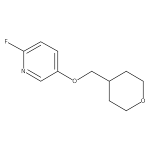 2-Fluoro-5-[(oxan-4-yl)methoxy]pyridine Structure