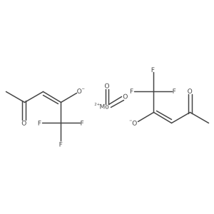 dioxomolybdenum(2+);(Z)-1,1,1-trifluoro-4-oxopent-2-en-2-olate结构式