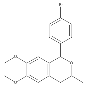 1-(4-Bromophenyl)-6,7-dimethoxy-3-methylisochroman Structure