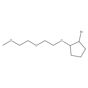 1-Bromo-2-[2-(2-methoxyethoxy)ethoxy]cyclopentane Structure