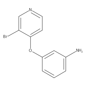 3-[(3-Bromo-4-pyridinyl)oxy]benzenamine结构式