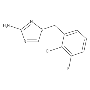 1-[(2-chloro-3-fluorophenyl)methyl]-1H-1,2,4-triazol-3-amine Structure