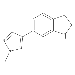 6-(1-methyl-1H-pyrazol-4-yl)indoline Structure