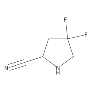 (R)-4,4-Difluoropyrrolidine-2-carbonitrile Structure
