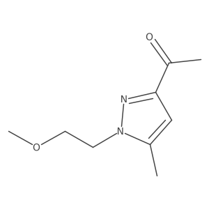 3-Acetyl-1-(2-methoxyethyl)-5-methylpyrazole结构式