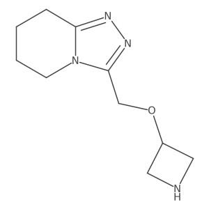 3-({5H,6H,7H,8H-[1,2,4]triazolo[4,3-a]pyridin-3-yl}methoxy)azetidine结构式