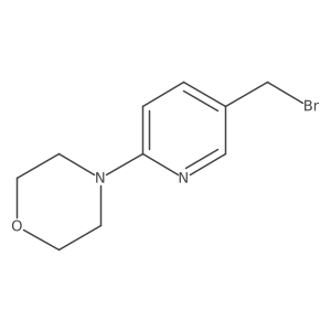 Morpholine, 4-[5-(bromomethyl)-2-pyridinyl]-结构式
