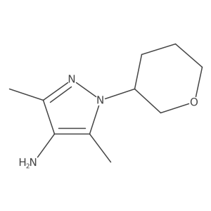 3,5-Dimethyl-1-(oxan-3-yl)-1H-pyrazol-4-amine Structure