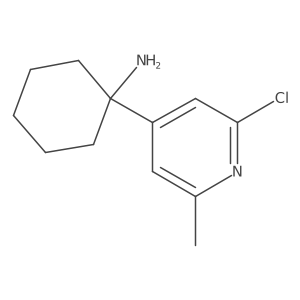 1-(2-Chloro-6-methylpyridin-4-yl)cyclohexan-1-amine Structure