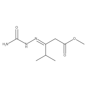Methyl 3-[(aminocarbonyl)hydrazono]-4-methylpentanoate Structure