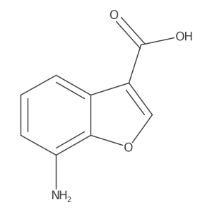 7-Aminobenzofuran-3-carboxylic acid Structure