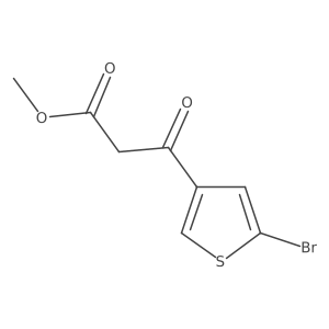 Methyl 3-(5-bromothiophen-3-yl)-3-oxopropanoate结构式