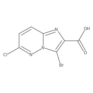 3-Bromo-6-chloroimidazo[1,2-b]pyridazine-2-carboxylic acid Structure