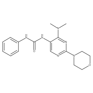 1-(4-(Dimethylamino)-2-morpholinopyrimidin-5-yl)-3-phenylurea Structure