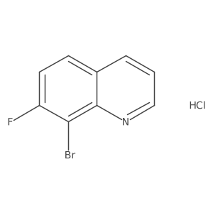 8-Bromo-7-fluoroquinoline hydrochloride结构式