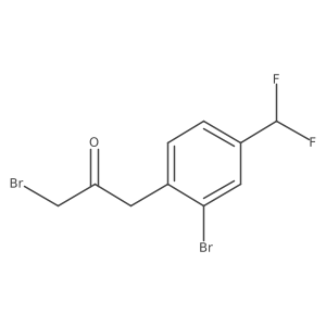 1-Bromo-3-(2-bromo-4-(difluoromethyl)phenyl)propan-2-one结构式