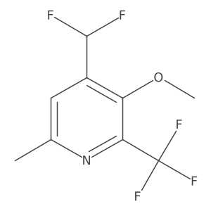 4-(Difluoromethyl)-3-methoxy-6-methyl-2-(trifluoromethyl)pyridine Structure
