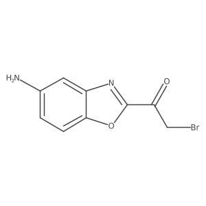 Ethanone, 1-(5-amino-2-benzoxazolyl)-2-bromo-结构式