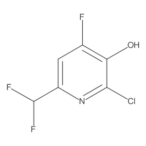 2-Chloro-6-(difluoromethyl)-4-fluoropyridin-3-ol Structure