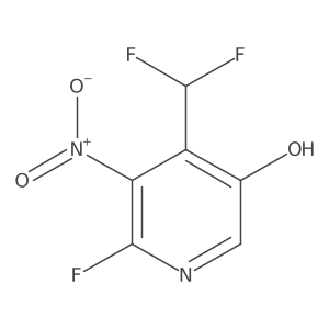 4-(Difluoromethyl)-6-fluoro-5-nitropyridin-3-ol Structure