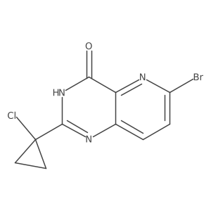 6-Bromo-2-(1-chlorocyclopropyl)pyrido[3,2-d]pyrimidin-4(3H)-one Structure