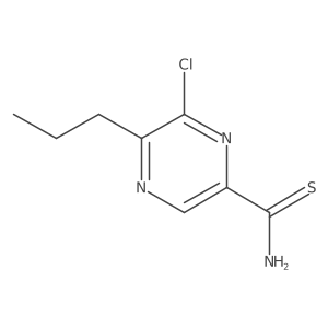 6-Chloro-5-propyl-2-pyrazinecarbothioamide Structure