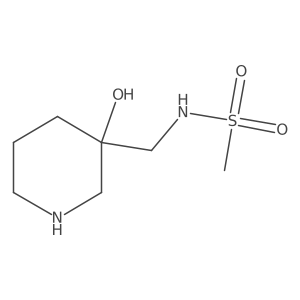 N-[(3-hydroxy-3-piperidinyl)methyl]methanesulfonamide结构式