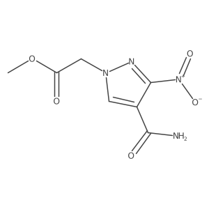 Methyl 2-(4-carbamoyl-3-nitro-1H-pyrazol-1-yl)acetate Structure