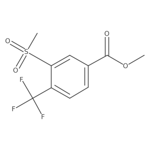 Methyl 3-methylsulfonyl-4-trifluoromethylbenzoate结构式