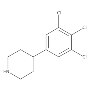 4-(3,4,5-Trichlorophenyl)piperidine结构式