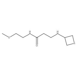 N-(2-Methoxyethyl)-3-(thietan-3-ylamino)propanamide Structure